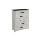 Avery - King Bedroom Set With Bookcase Headboard, Low Profile Bed, Spacious Drawers - Beige