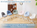 Pink Teddy Desk Chair With Lumbar Support And Wheels