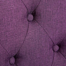 Solid Wood Purple Tufted Parsons Dining Chair Set of 2
