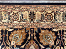 Pak Persian Bidjar Rug 10x13, Midnight Blue and Tan Pakistani Carpet