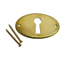 Detailed Brass Keyhole Cover