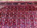 Large Persian Tribal Rug 11x17, Palace Sized Wool Handmade Vintage Carpet, Oversized Hand Knotted Rug, Red, Hamadan Dargazin Rug