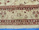 10' X 14' Vintage Hand Knotted Made Indian Agra Wool Rug Vegetable Dyes