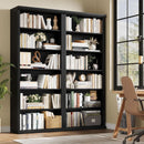 28 Inch Wide Tall Bookcase With Six Tiers For Home Office Storage For Living Room Organization