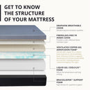 Queen Memory Foam Mattress 12Inch Midnight Black Edition