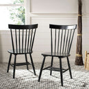 Parker Spindle Windsor Dining Chair Set Of 2 Black 17 Inch