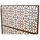 Outdoor & Indoor Privacy Screen Metal Privacy Screen 76' H×48' W, Freestanding Decorative Privacy Screen for Deck Balcony Patio, Privacy Fence Panels for Outside Lawn Garden PS106 BROWN