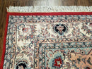 9' X 12' Vintage Handmade India Medallion Wool Rug Vegetable Dyes Nice Red