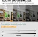52 Inch White Ceiling Fan With Dimmable LED Lights