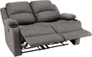 58 Inch Wall Hugger Double Recliner RV Theater Seats Slate