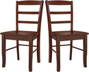 International Concepts Madrid Ladder Back Chair Espresso
