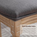 Upholstered Dining Chairs Set Of 6 Grey Fabric Oval Back