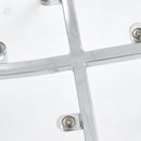 Transparent and Stylish Ergonomic Dining Chair with Silver Metal Legs and Transparent Seat Cushion, One Box of Three