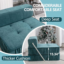 Folding Sofa With Removable Back Cushion, Convertible Futon Sleeper Chair