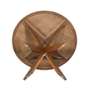 Round Dining Table Modern Farmhouse Kitchen Table, Cherry