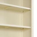 83.4' Tall Wood Bookcase with light strip,5-Tier Decor Bookshelves with Adjustable Shelves,Storage Organizer for CDs/Books,Free Standing Storage Shelves for Living Room,Home Office,Beige and Yellow