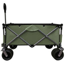 Utility Park Garden Cart Tool Customized Color Folding Camping Trolley Outdoor Picnic Beach Wagon, Green