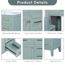 30' Bathroom Vanity with Sink Combo, Green Bathroom Cabinet with Drawers, Solid Frame and MDF Board (Old Sku:N725S999222F)