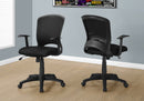 Office Chair, Adjustable Height, Swivel, Ergonomic, Armrests, Mesh - Black