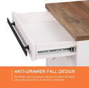98.4 Inch Wide TV Stand Antique White For Living Room