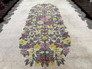 Palace Size American Hooked Rug 11x20 Aubusson Style Ivory