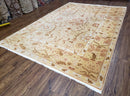 Vintage Turkish Oushak Area Rug 6x9, Wool Hand-Knotted
