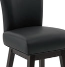 30 Inch Counter Height Swivel Bar Stools Set Of 2 Black
