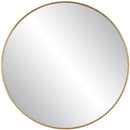 Junius Large Round Wall Mirror 60 Inch Antique Gold Leaf