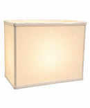 7"W x 9"H Rectangular Drum Lampshade White