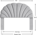 Crown Design Velvet Headboard for Elegant Bedroom Decor