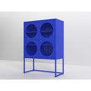 Blue Storage Cabinet with Doors, Modern Blue Accent Cabinet, Free Standing Cabinet, Buffet Sideboards for Bedroom, Kitchen,Home Office