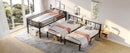 Twin over Twin & Twin Bunk Beds for 3, Twin XL over Twin & Twin Bunk Bed Metal Triple Bunk Bed, Black