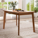 Mid-century Modern 47 inch Dining Table, Space-Saving Dinette for Home, Kitchen, Apartment, Rubberwood Legs