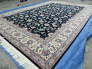 10' X 14' Vintage Handmade India Wool Hand Knotted Carpet Rug Organic Dyes Nice