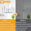 6 Light Brushed Nickel Farmhouse Chandelier For Dining Room