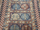 Antique Caucasian Rug 3x5, Shirvan Kazak Tribal Carpet