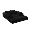Oversized sponge cloud sofa,Modern Upholstered Sectional Sofa Couch Set,Modular 162' L Shaped Sectional Living Room Sofa Set With 6 Pillows,Free Combination Sofa Couch for Living Room,Bedroom