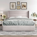 Queen Size Lift Up Storage Bed With Hydraulic Headboard