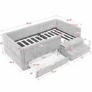 Safe Kids Bed With Guardrails And Storage
