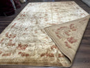 Chinese Aubusson Wool Rug 10x14, European Design, Thick Wool Pile