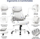 Ergonomic Office Chair With Adjustable Lumbar Support White