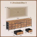 70 Inch Dresser TV Entertainment Center With Drawers