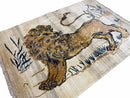 3.5 X 4 Handmade Hand-Knotted New Vintage Rug Quality Wool Lion Organic Dyes