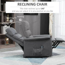 Power Lift Recliner Chair Gray With Remote Control