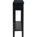 U_STYLE Contemporary High-Quality Entryway Console Table with 4  Spacious Drawersm,1 Practical Bottom ShelfLong Legs, for Hallway, Foyer