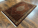 Persian Bidjar Rug 4x5, Fine 290 KPSI, Herati Pattern