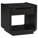 Leandro 1-drawer Wood Occasional Side End Table Burnished Black