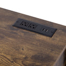 Furniture Style 2 in 1 PET FRIENDLY Dog Crate Composite Desk Hutch in Rustic Brown MDF and Steel