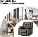 Brown Oversized Electric Recliner Chair With Plush Cushions