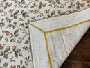 Vintage Stark Carpet 7x10, Ivory and Green, European Aubusson Design, Allover Pattern, Stark Rug